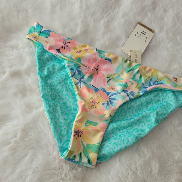 🐠BILLABONG BRAND NEW SWEET TROPICS REVERSIBLE LOWRIDER BIKINI BOTTOMS XL - Picture 8 of 11
